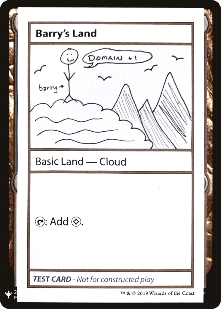 Barry's Land (CMB1-) [Mystery Booster] Playtest Cards 2019 MTG Single Wizards of the Coast