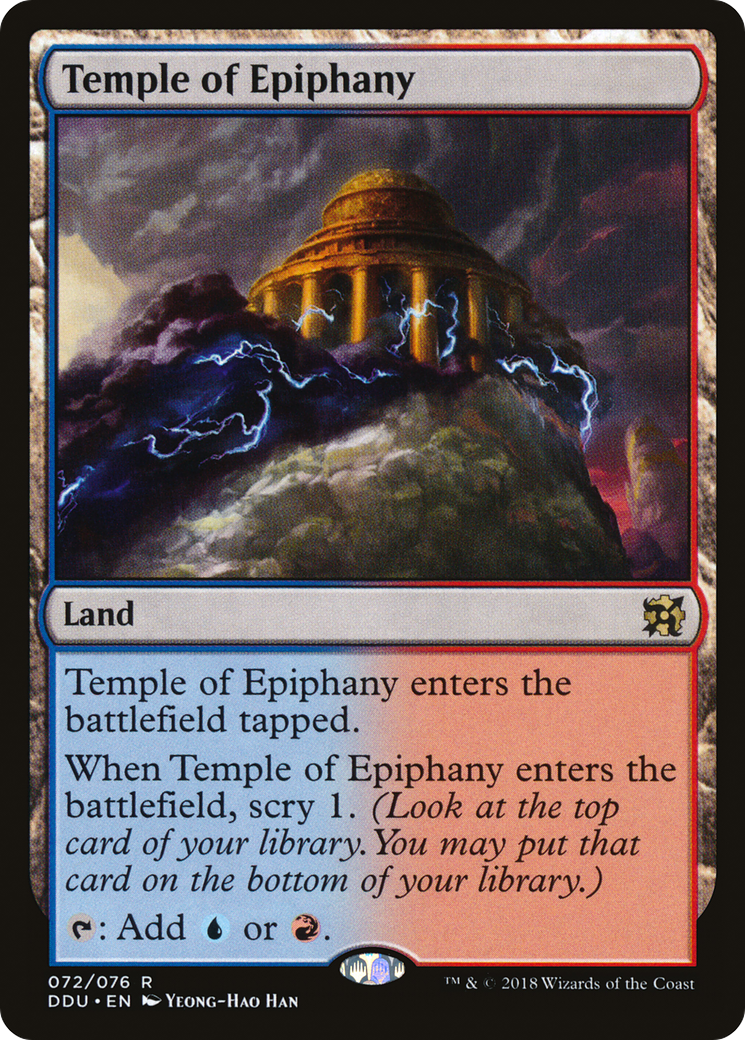 Temple of Epiphany (DDU-072) [Misc] Duel Decks: Elves vs. Inventors MTG Single Wizards of the Coast