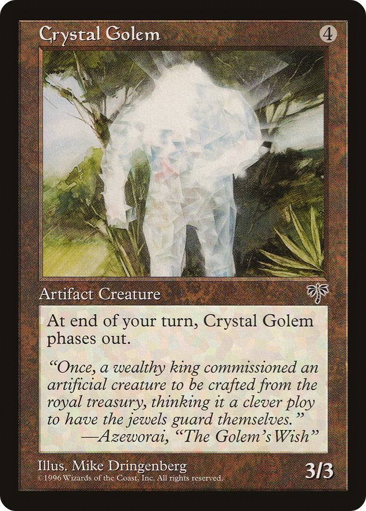 Crystal Golem (MIR-298) [Mirage] MTG Single Wizards of the Coast