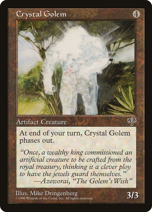 Crystal Golem (MIR-298) [Mirage] MTG Single Wizards of the Coast