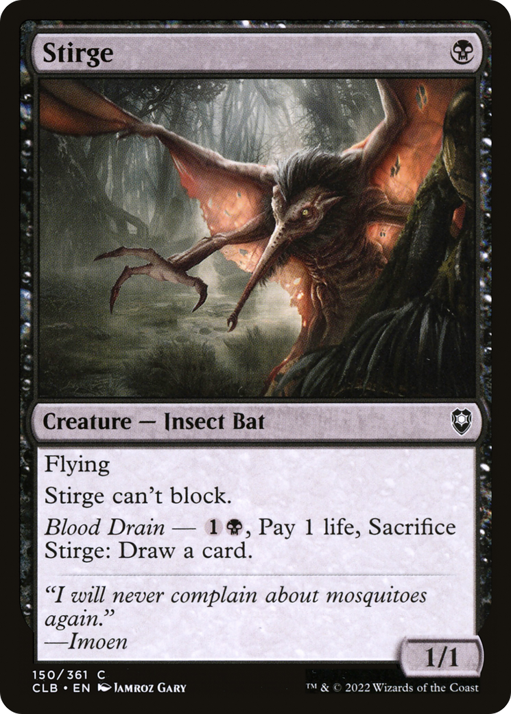 Stirge (CLB-150) [Commander Legends: Battle for Baldur's Gate] MTG Single Wizards of the Coast