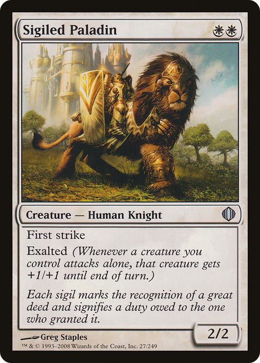 Sigiled Paladin (ALA-027) [Shards of Alara] Foil MTG Single Wizards of the Coast