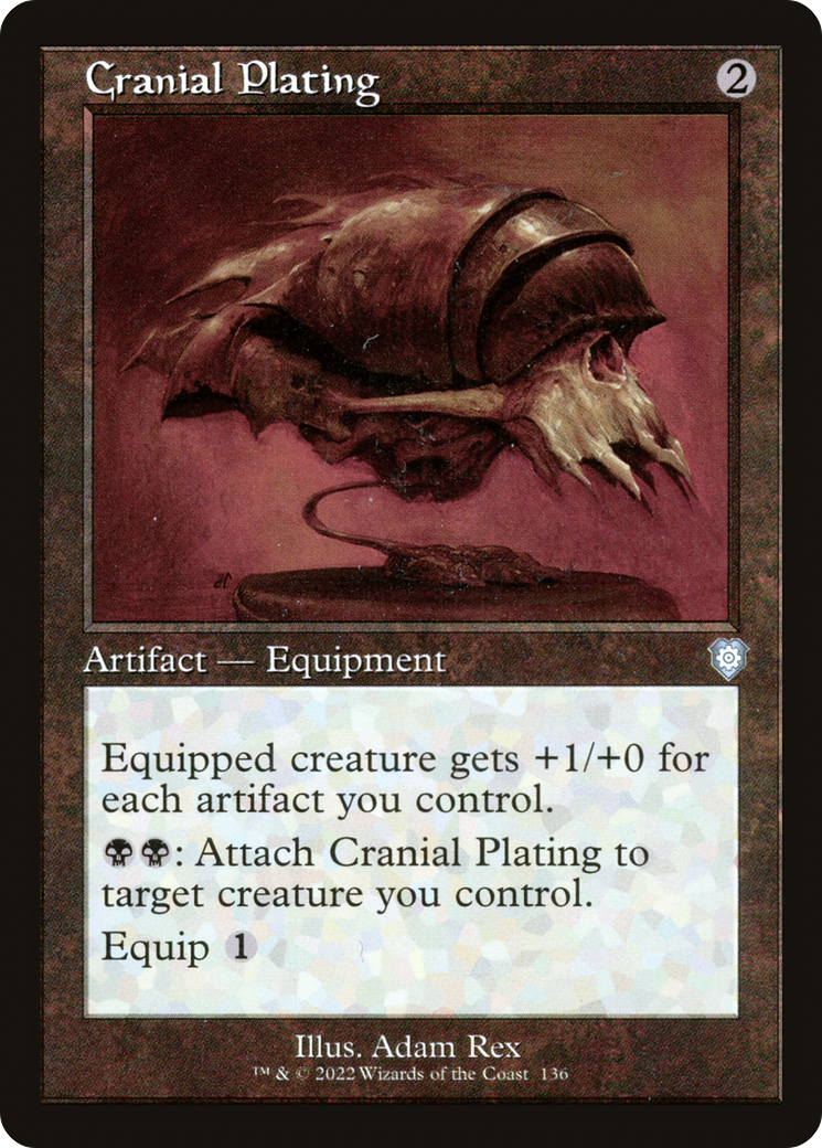 Cranial Plating (BRC-136) [The Brothers' War Commander] MTG Single Wizards of the Coast