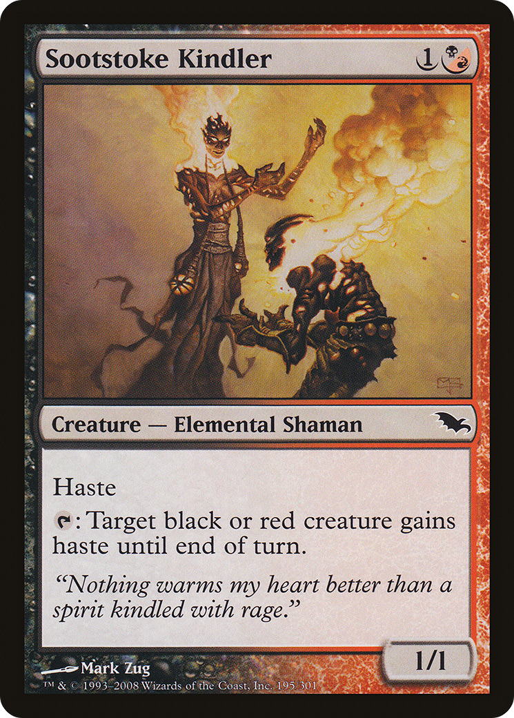 Sootstoke Kindler (SHM-195) [Shadowmoor] Foil MTG Single Wizards of the Coast