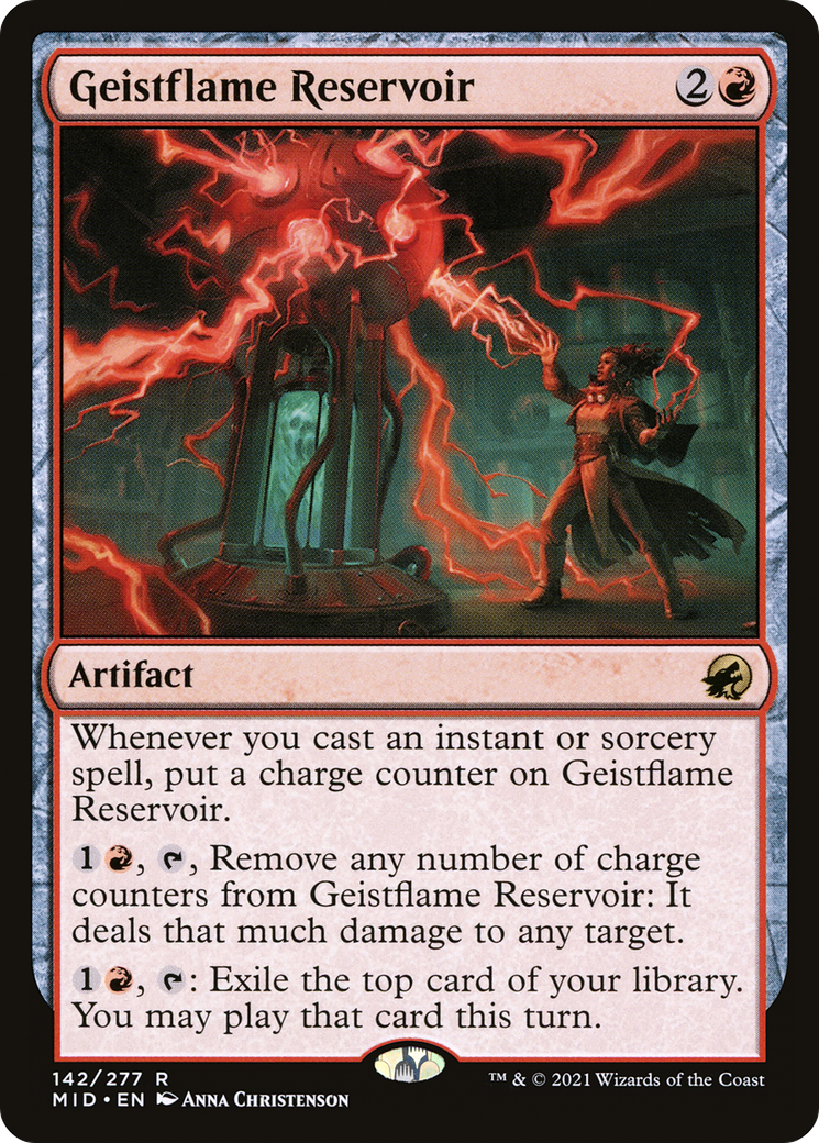 Geistflame Reservoir (MID-142) [Innistrad: Midnight Hunt] MTG Single Wizards of the Coast