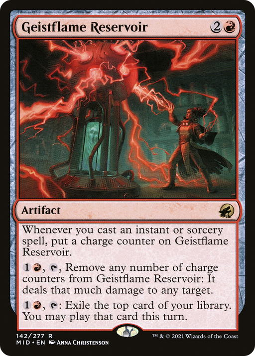 Geistflame Reservoir (MID-142) [Innistrad: Midnight Hunt] MTG Single Wizards of the Coast