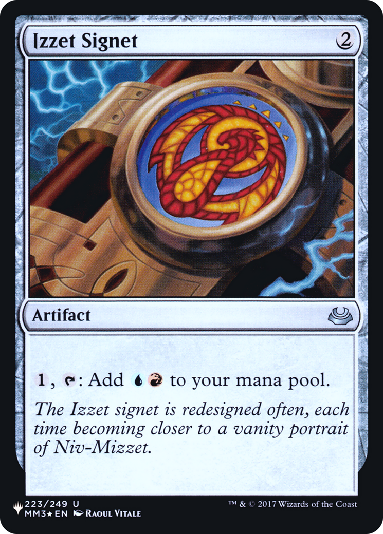 Izzet Signet (LIST-MM3-223) [Mystery Booster] The List Foil MTG Single Wizards of the Coast