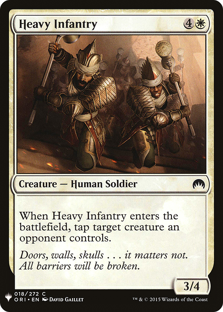 Heavy Infantry (LIST-018) [Mystery Booster] The List MTG Single Wizards of the Coast