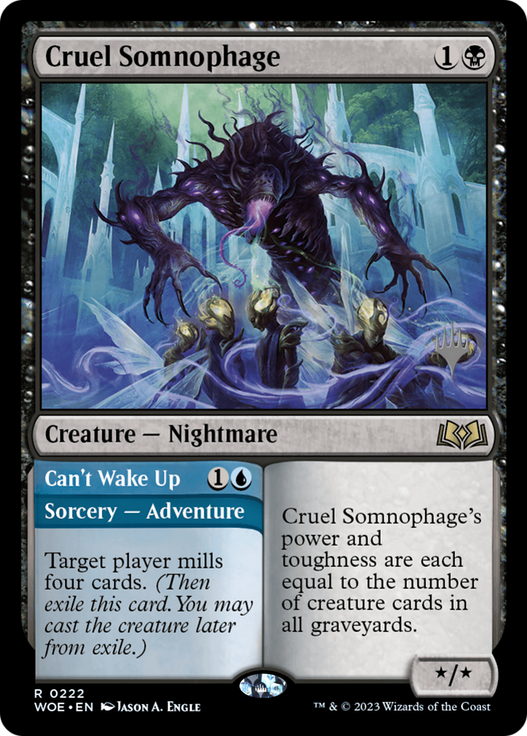 Cruel Somnophage (PPWOE-222) [Wilds of Eldraine Promos] MTG Single Wizards of the Coast