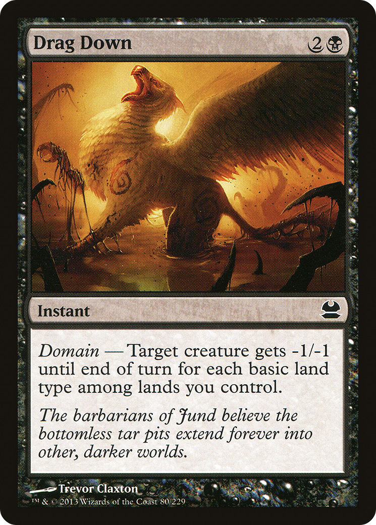 Drag Down (MMA-080) [Modern Masters] Foil MTG Single Wizards of the Coast