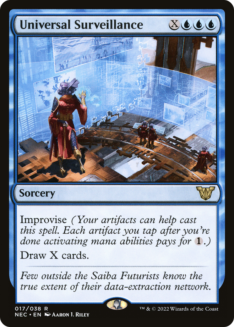 Universal Surveillance (NEC-017) [Neon Dynasty Commander] MTG Single Wizards of the Coast