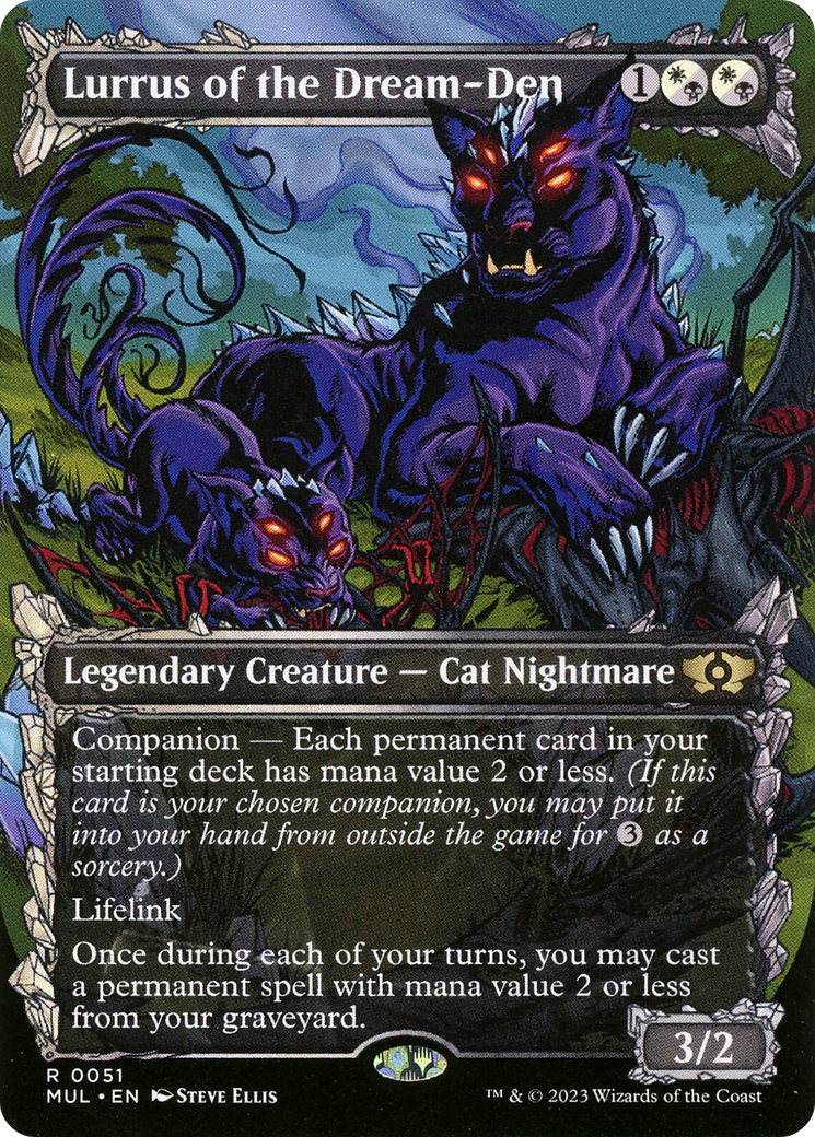 Lurrus of the Dream-Den (MUL-051) [Multiverse Legends] (Showcase) (Borderless) Foil MTG Single Wizards of the Coast