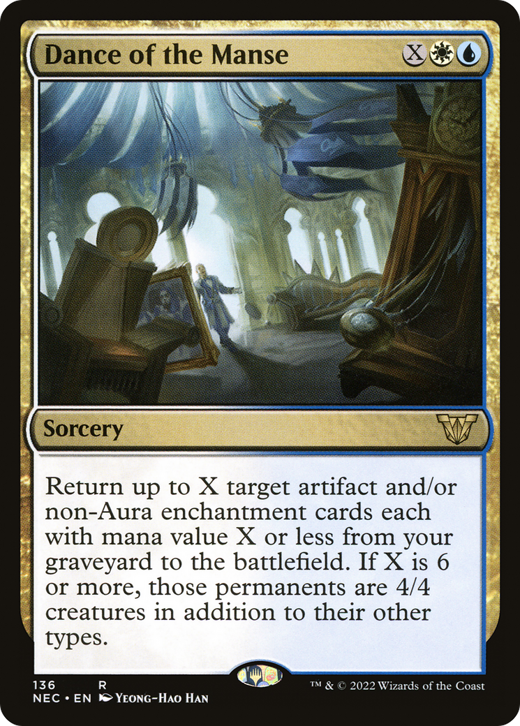 Dance of the Manse (NEC-136) [Neon Dynasty Commander] MTG Single Wizards of the Coast
