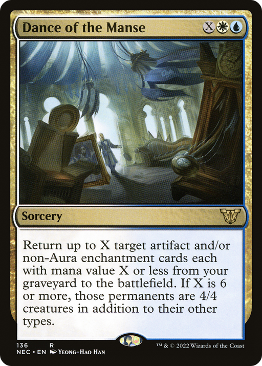 Dance of the Manse (NEC-136) [Neon Dynasty Commander] MTG Single Wizards of the Coast