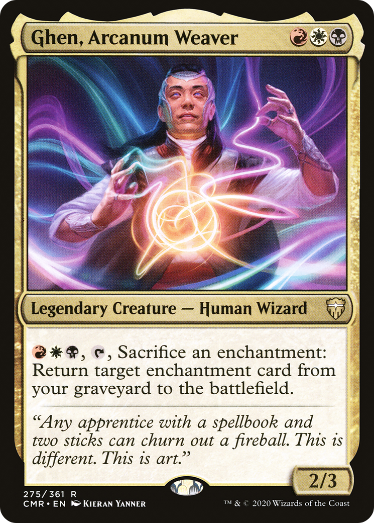 Ghen, Arcanum Weaver (CMR-275) [Commander Legends] Foil MTG Single Wizards of the Coast