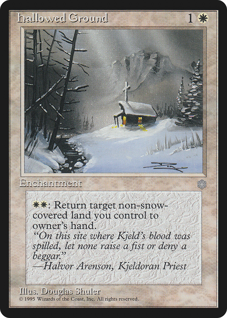 Hallowed Ground (ICE-029) [Ice Age] MTG Single Wizards of the Coast
