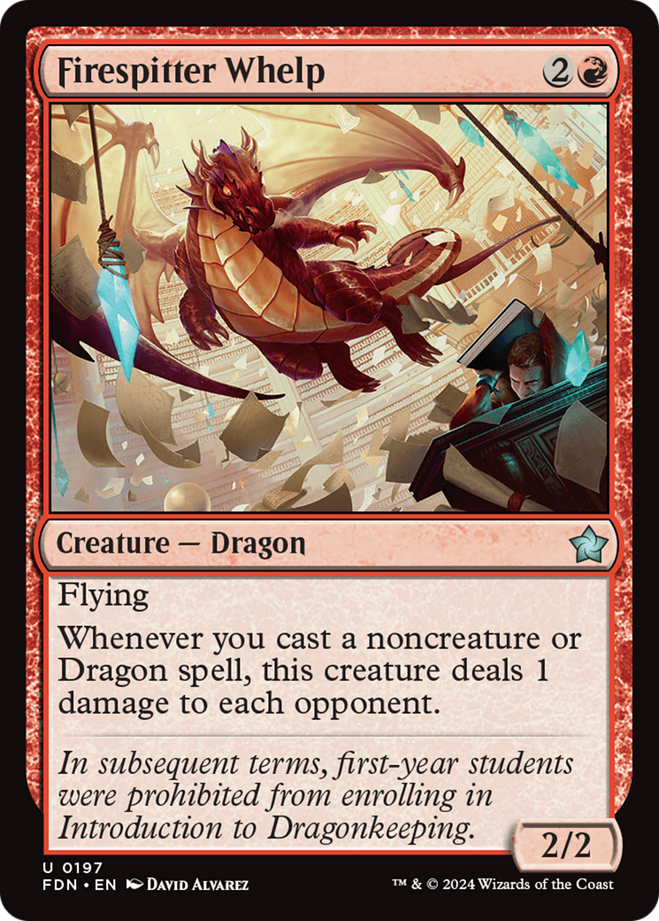Firespitter Whelp (FDN-197) [Foundations] MTG Single Wizards of the Coast
