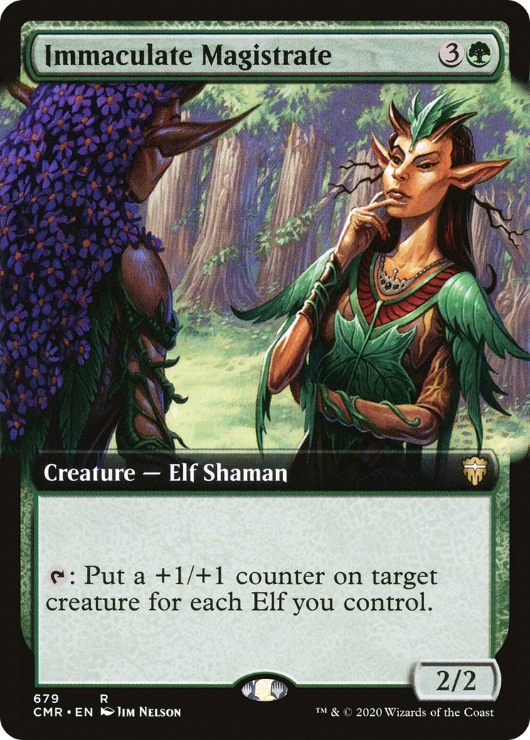 Immaculate Magistrate (CMR-679) [Commander Legends] (Extended Art) MTG Single Wizards of the Coast