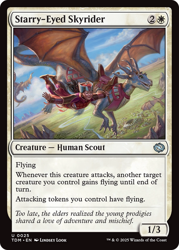 Starry-Eyed Skyrider (TDM-025) [Tarkir: Dragonstorm] Foil MTG Single Wizards of the Coast