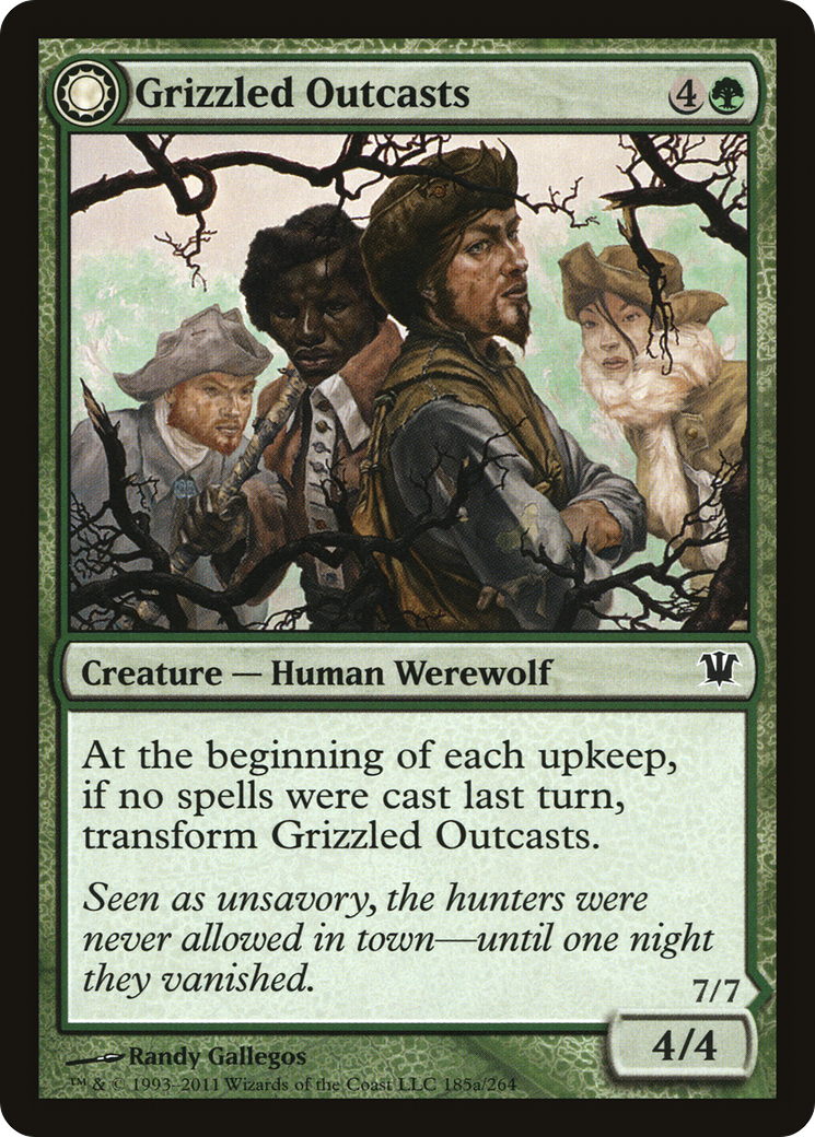 Grizzled Outcasts (ISD-185) [Innistrad] Foil MTG Single Wizards of the Coast