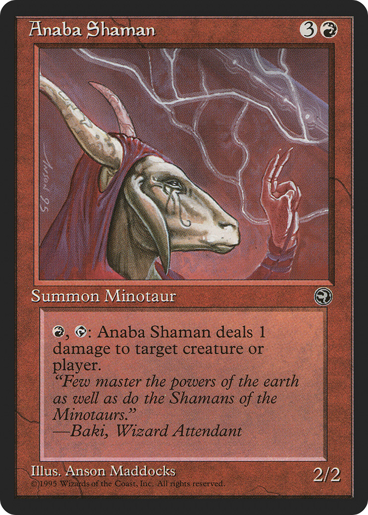 Anaba Shaman (HML-67B) [Homelands] MTG Single Wizards of the Coast