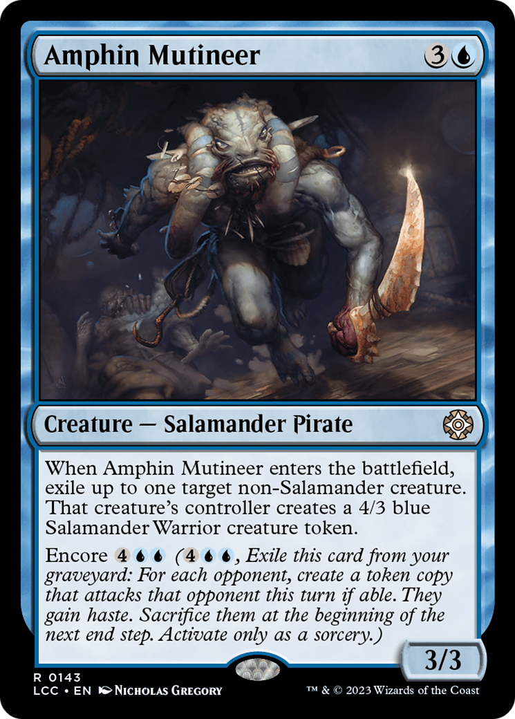 Amphin Mutineer (LCC-143) [The Lost Caverns of Ixalan Commander] MTG Single Wizards of the Coast