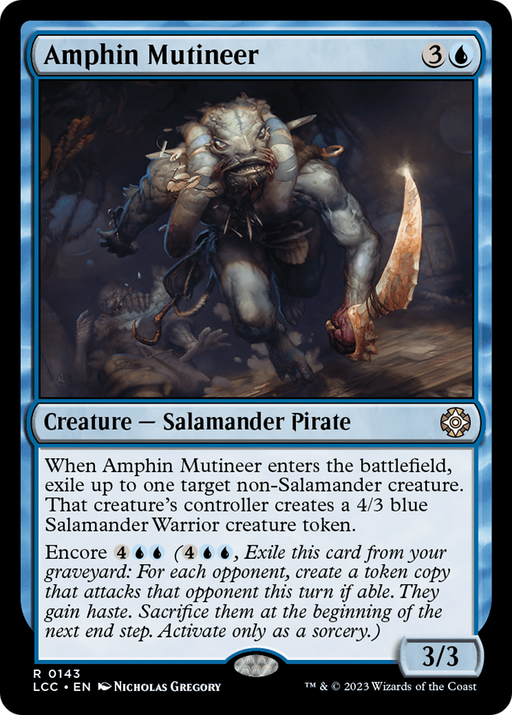 Amphin Mutineer (LCC-143) [The Lost Caverns of Ixalan Commander] MTG Single Wizards of the Coast