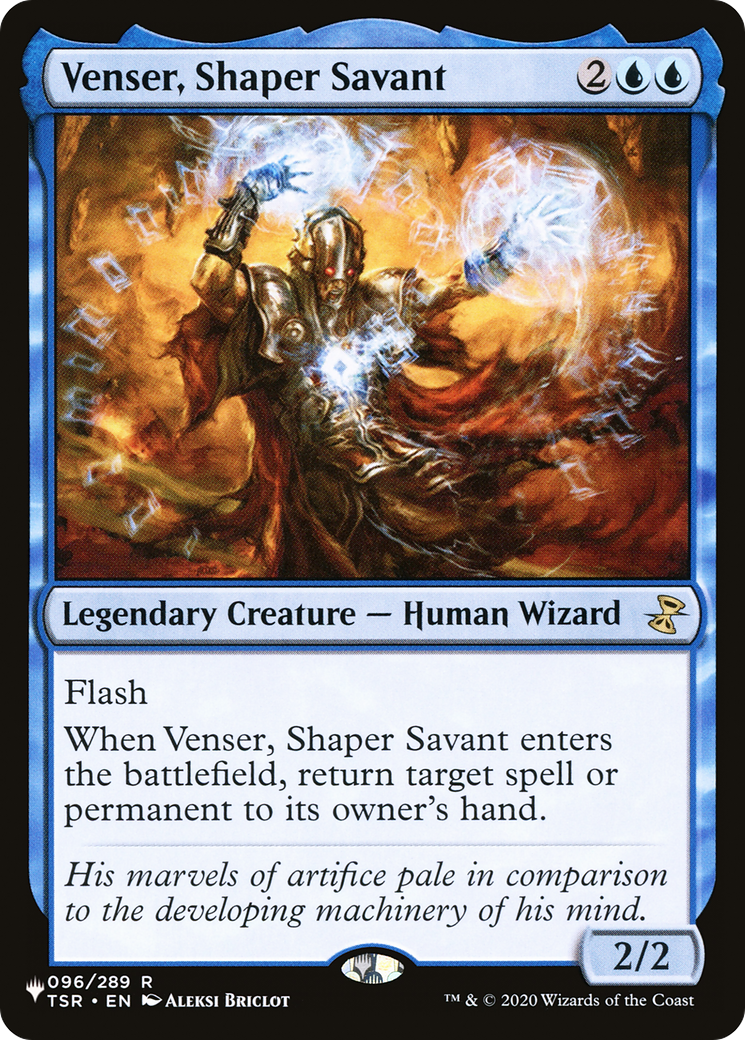 Venser, Shaper Savant (LIST-096/289) [Mystery Booster] The List MTG Single Wizards of the Coast
