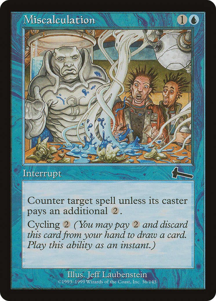 Miscalculation (ULG-036) [Urza's Legacy] Foil MTG Single Wizards of the Coast