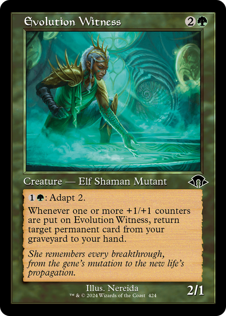 Evolution Witness (MH3-424) [Modern Horizons 3] Foil MTG Single Wizards of the Coast