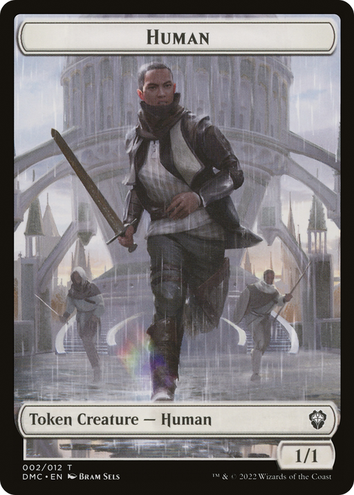 Human (TDMC-002) [Tokens] Dominaria United Commander Tokens Foil MTG Single Wizards of the Coast