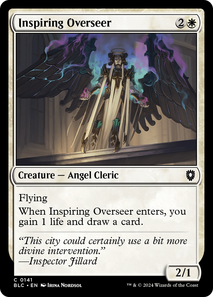 Inspiring Overseer (BLC-141) [Bloomburrow Commander] MTG Single Wizards of the Coast
