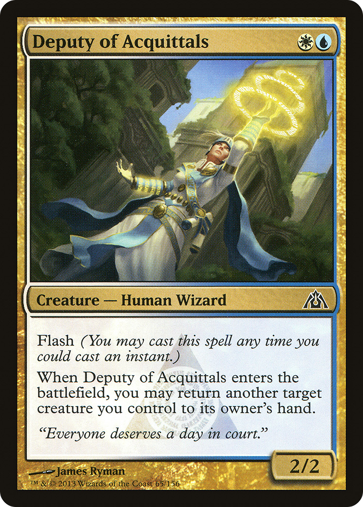 Deputy of Acquittals (DGM-065) [Dragon's Maze] Foil MTG Single Wizards of the Coast