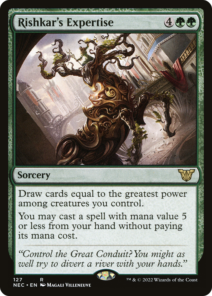 Rishkar's Expertise (NEC-127) [Neon Dynasty Commander] MTG Single Wizards of the Coast