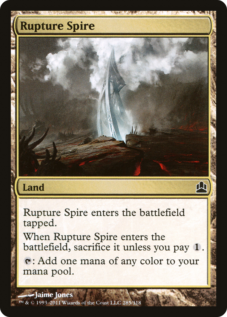 Rupture Spire (CMD-285) [Commander 2011] MTG Single Wizards of the Coast