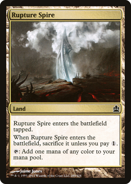 Rupture Spire (CMD-285) [Commander 2011] MTG Single Wizards of the Coast