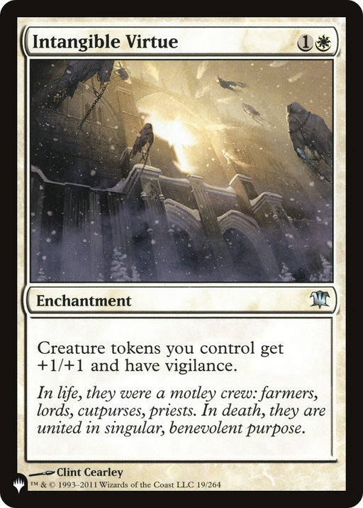 Intangible Virtue (LIST-ISD-19) [Mystery Booster] The List MTG Single Wizards of the Coast