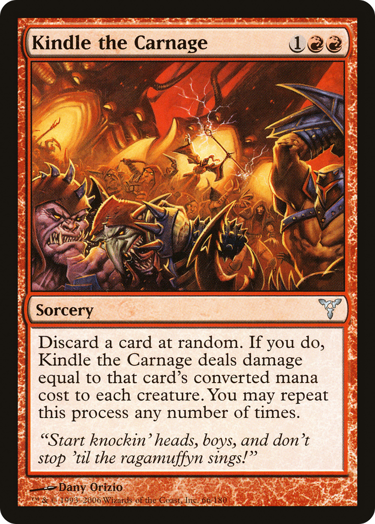 Kindle the Carnage (DIS-066) [Dissension] Foil MTG Single Wizards of the Coast