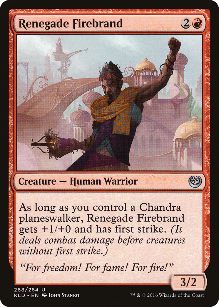 Renegade Firebrand (KLD-268) [Kaladesh] MTG Single Wizards of the Coast