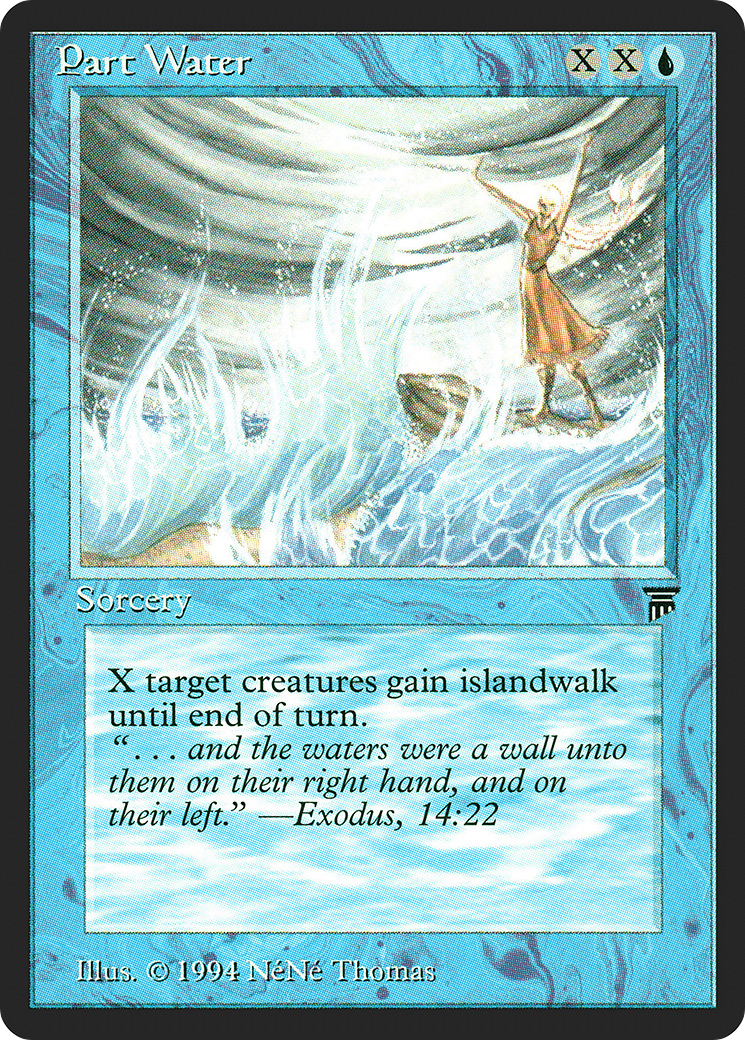 Part Water (LEG-066) [Oldschool] Legends MTG Single Wizards of the Coast
