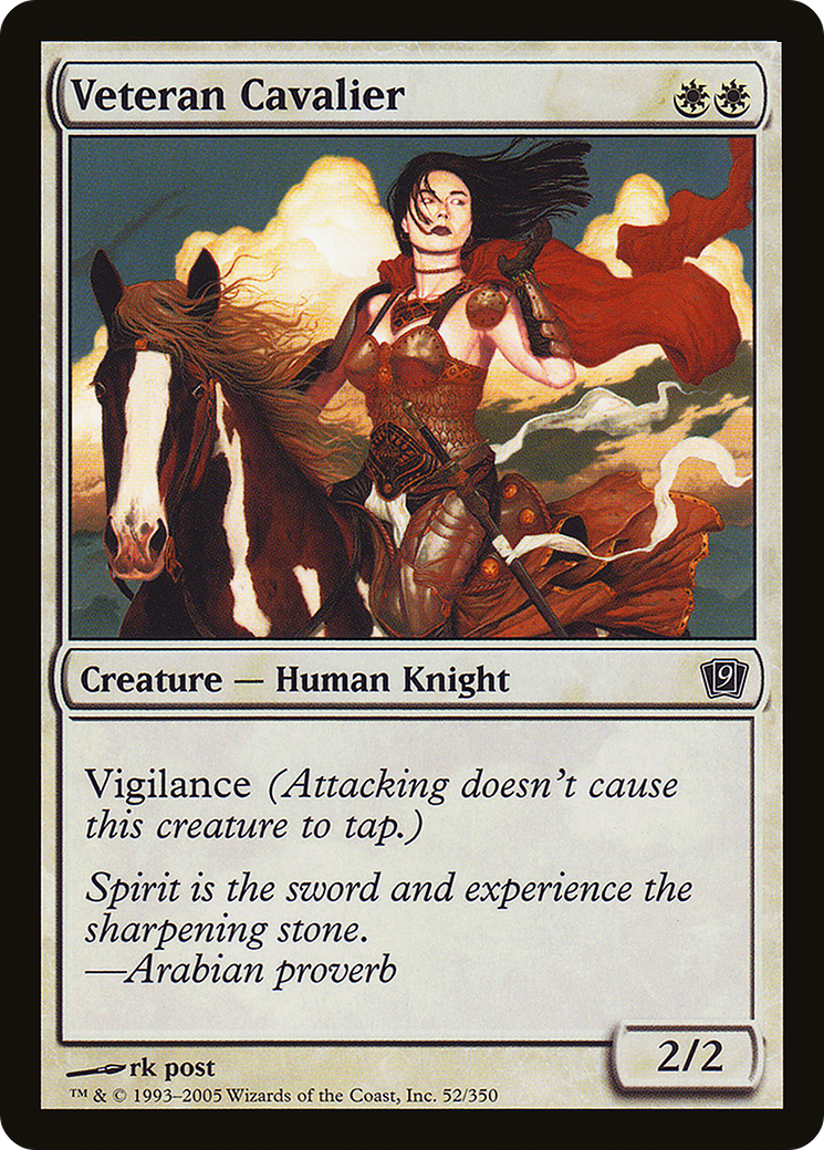 Veteran Cavalier (9ED-052) [9th Edition] Foil MTG Single Wizards of the Coast