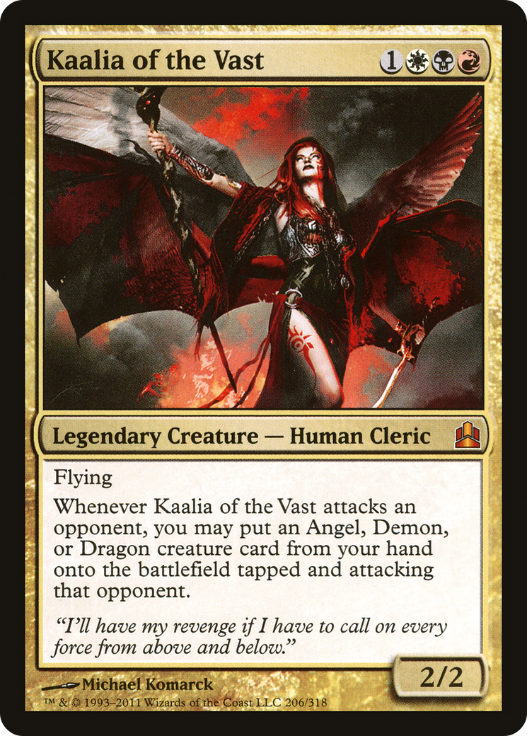 Kaalia of the Vast (CMD-206) [Commander 2011] MTG Single Wizards of the Coast