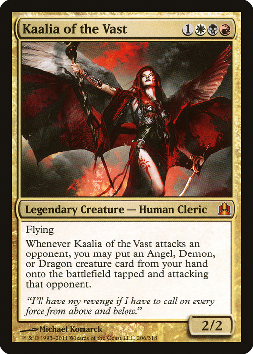 Kaalia of the Vast (CMD-206) [Commander 2011] MTG Single Wizards of the Coast
