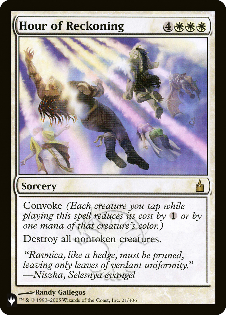 Hour of Reckoning (LIST-21/306) [Mystery Booster] The List MTG Single Wizards of the Coast