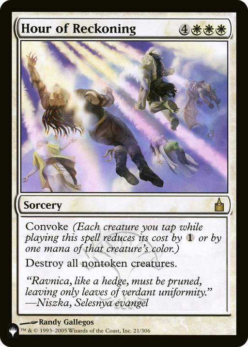 Hour of Reckoning (LIST-21/306) [Mystery Booster] The List MTG Single Wizards of the Coast