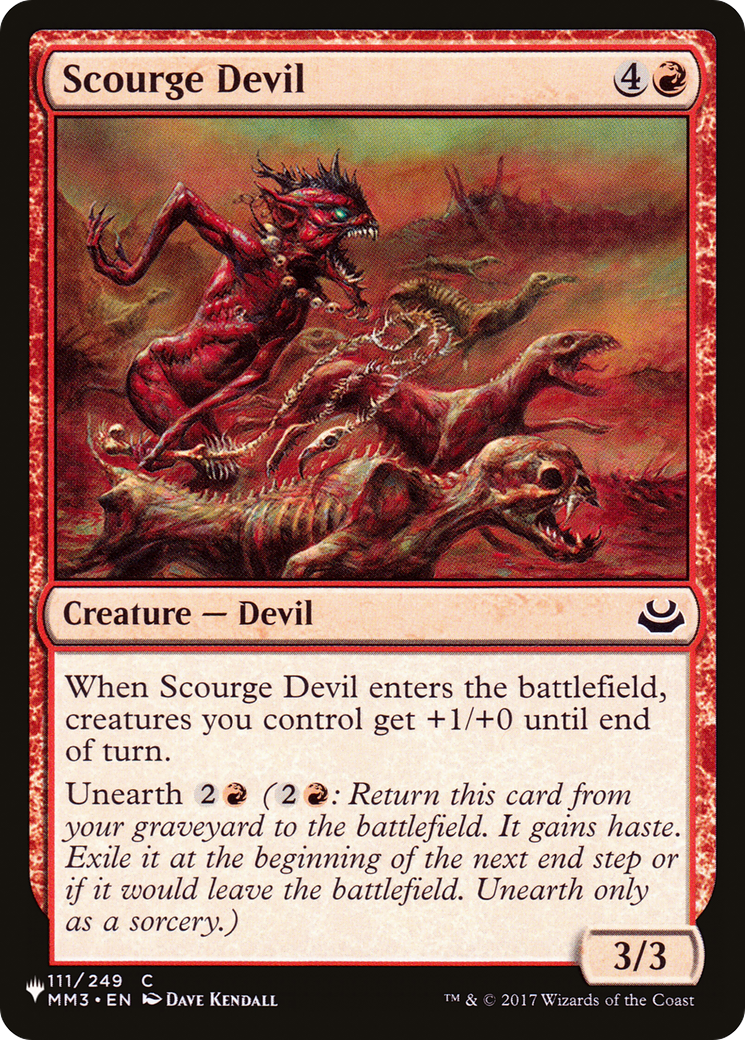 Scourge Devil (LIST-MM3-111) [Mystery Booster] The List MTG Single Wizards of the Coast