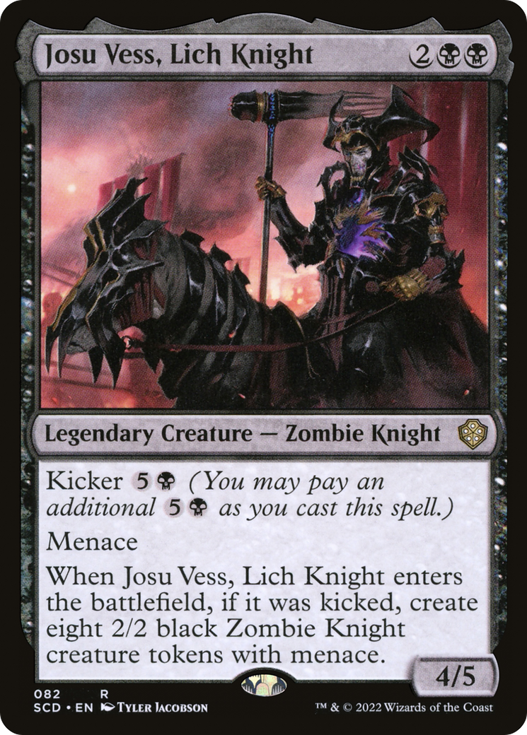 Josu Vess, Lich Knight (SCD-082) [Starter Commander Decks] MTG Single Wizards of the Coast