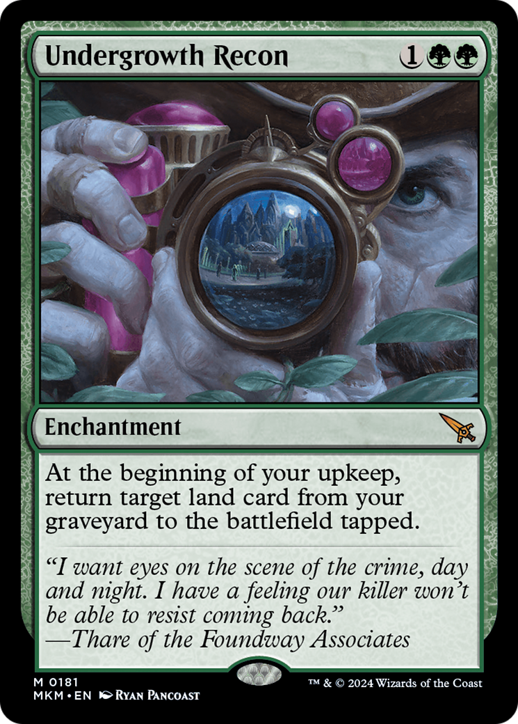 Undergrowth Recon (MKM-181) [Murders at Karlov Manor] Foil MTG Single Wizards of the Coast