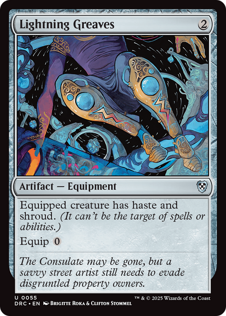 Lightning Greaves (DRC-055) [Commander: Aetherdrift] MTG Single Wizards of the Coast