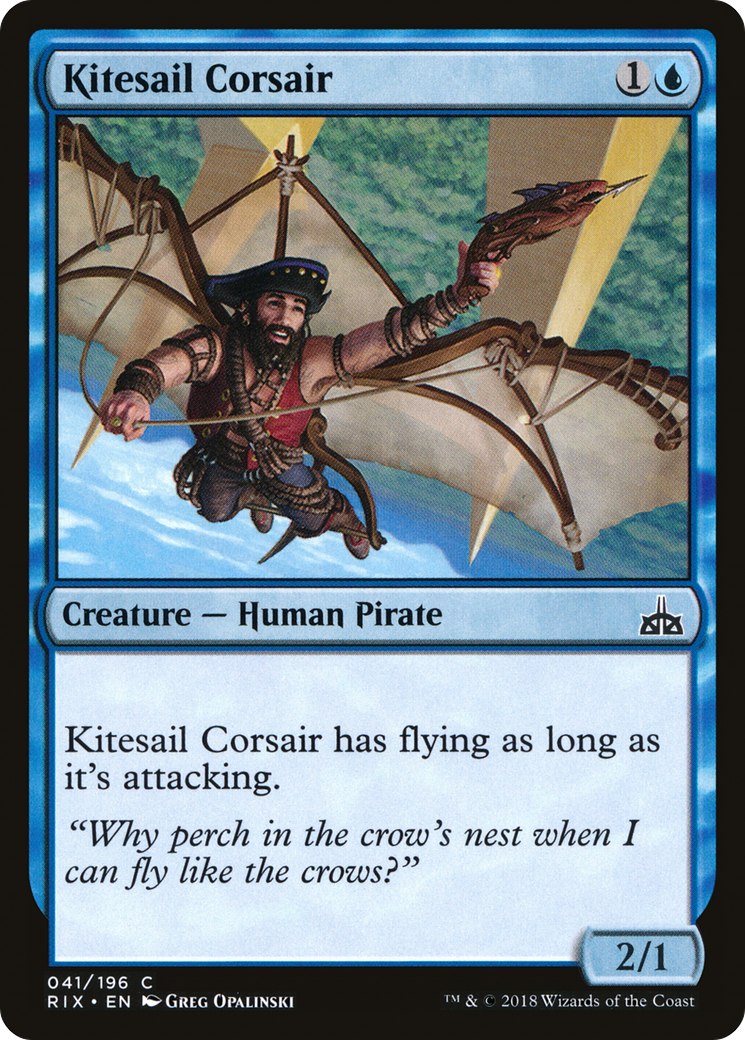 Kitesail Corsair (RIX-041) [Rivals of Ixalan] MTG Single Wizards of the Coast
